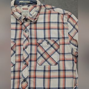 Levi's Plaid Shirt - Red and Blue, Large